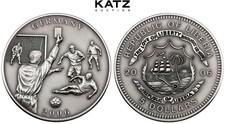 Liberia 5 dollars 2006 FIFA World Cup in Germany Fair Play 65 mm 120 gramm