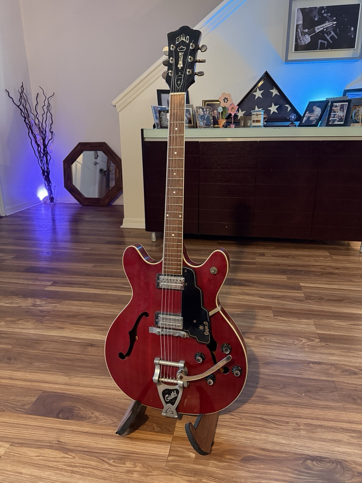 1968 Guild Starfire IV Semi-Hollow Electric Guitar Red Maple / Rosewood