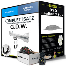Für BYD Sealion 7 SUV Anhängerkupplung abnehmbar +eSatz 7pol 05.2024-jetzt AHK