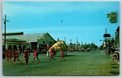 Brawley California~Victory Market~Cattle Call Parade~Float~Marching Group~c1960s