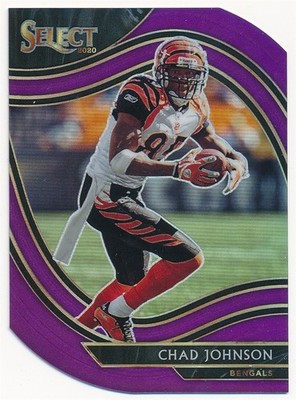 CHAD JOHNSON 2020 SELECT FIELD LEVEL PURPLE PRIZM DIE-CUT #326 BENGALS MINT