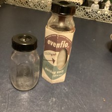Vintage Set of 2 Evenflo Nursing Unit Baby Bottles 8 Oz  4 Oz