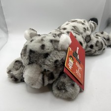 FAO Schwarz Snow Leopard Plush Stuffed Animal w/ Adoption Papers Tags