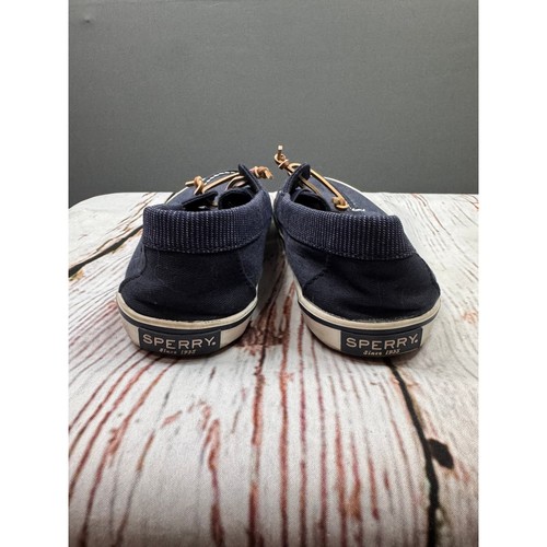 Sperry Top-Sider Womens Navy Blue Fabric Boat Shoes Loafers  Size 7 M - Picture 5 of 7