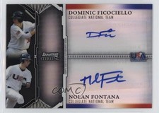 2011 Bowman Sterling Dual Black Refractor 10/25 Dominic Ficociello Auto 0jd0