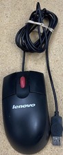Lenovo Mouse Black, 3-Button Scroll, USB