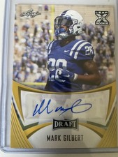 2021 Leaf Draft - Autographs Mark Gilbert #BA-MG1 Gold (AU, RC)