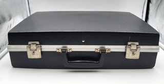 1960's 1970's Hard Shell Black and Silver Briefcase Lot.H112
