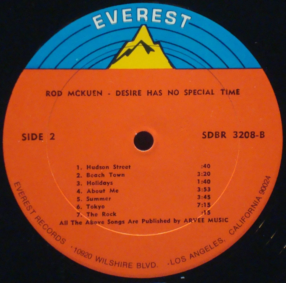 ROD McKUEN-PAUL GRAY Desire Has No Special Time NM 1971 1ST EVEREST Poetry-Jazz - Image 3 of 4