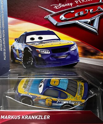 DISNEY PIXAR CARS 3 ''MARKUS KRANKZLER'', NEW IN PACKAGE, SHIP WORLD WIDE