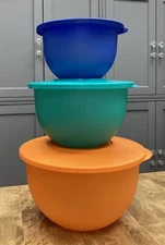 Tupperware Impressions Bowl Set of 3-Several Color Choices-U-Pick-NEW-SHIP INCL