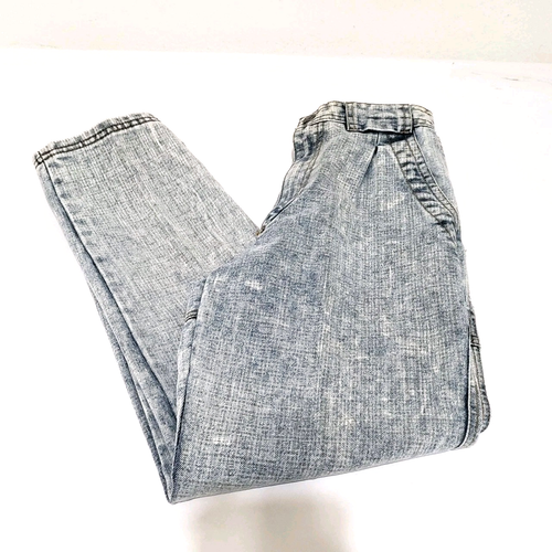 Vintage Bugle Boy Jeans Girls SIZE 12 Unisex Acid Stone Wash Y2K Baggy 80 - Picture 8 of 9