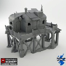 Survivalist Shack Scatter Terrain Tabletop Gaming DnD 3DPrint 32/28/20/15/10