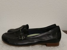 1610---Empodium Slipper Leder Gr 41 Farbe dkl-blau Ziernähte hell