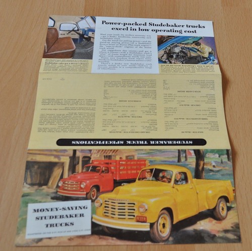 1950 Studebaker Money Truck Brochure Prospekt - Picture 3 of 3