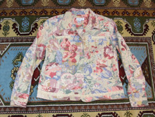 Coldwater Creek Spring Bloom Jacket Floral SZ MED