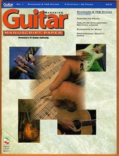 2 Guitar Manuscript Paper Books-64 Pages Per Standard  Tab Staves-5 Systems 