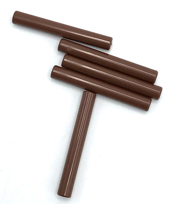 Lego 5 New Reddish Brown Bar 3L Bar Arrow Pieces 