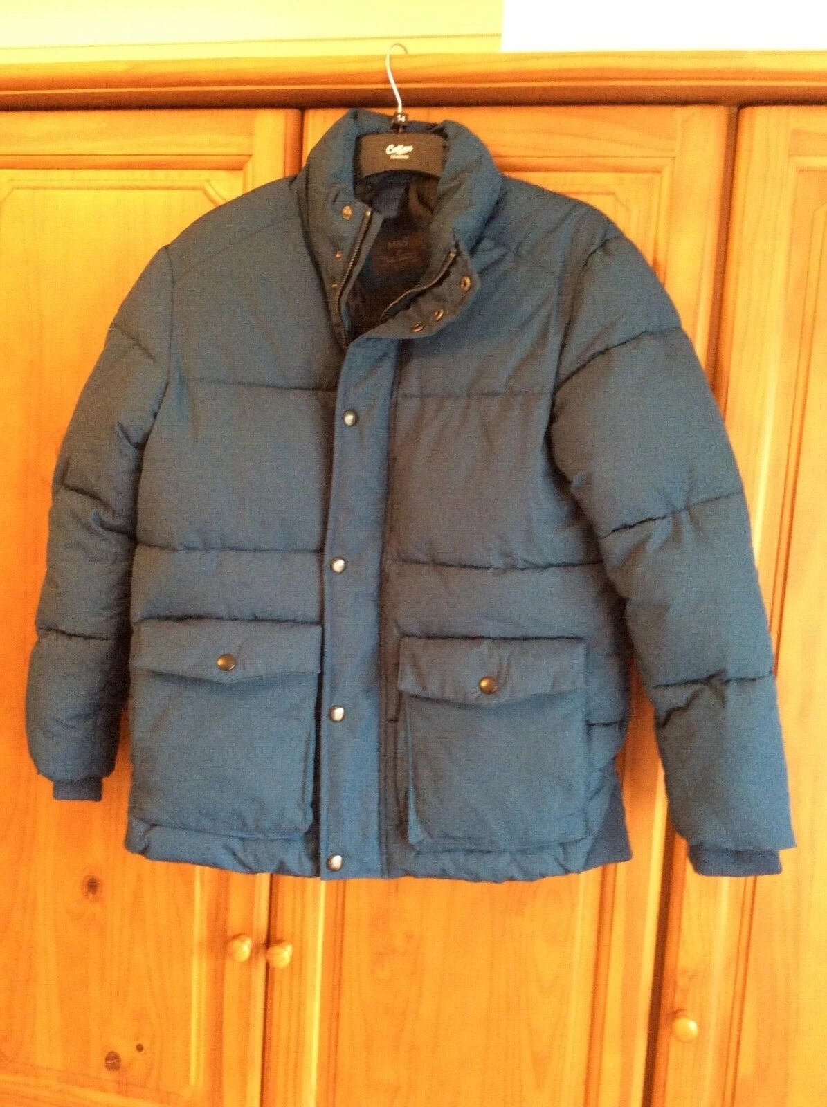 Smart,attractive M&S teal padded puffer jacket with thermowarmth size M RRP £69