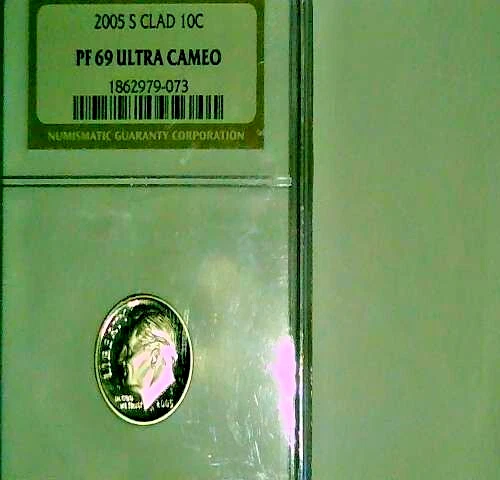 2005 S NGC PF 69 ULTRA CAMEO DIME