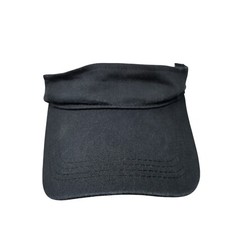 Unbranded Strapback Sun Visor Hat Black One Size Adjustable Blank