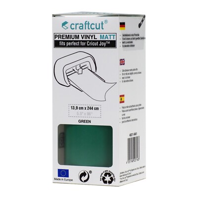 Craftcut Premium Vinyl Folie matt 13,9x244 cm/versch. Farben/Box für Plotter