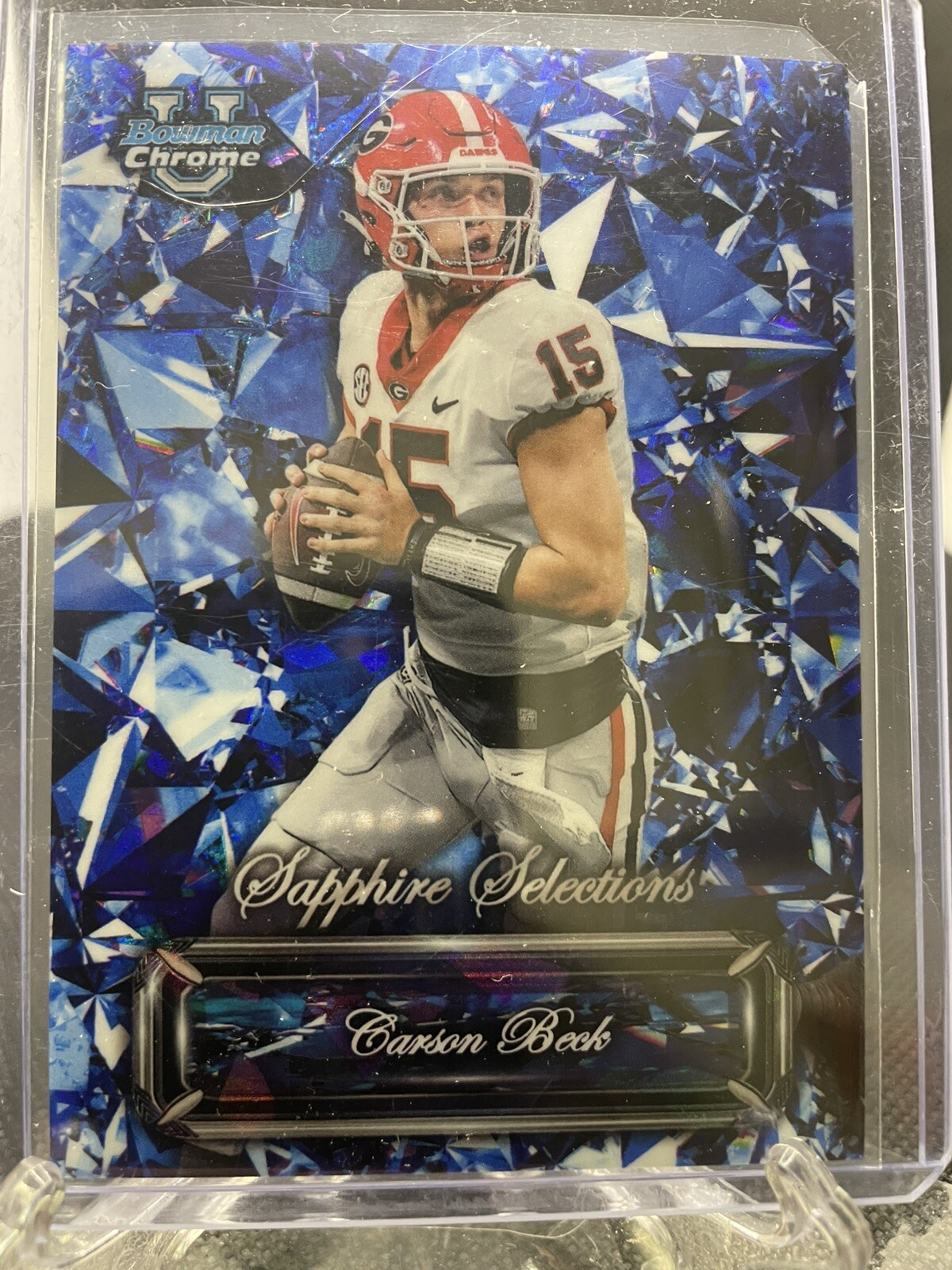 2024 Bowman Chrome University Carson Beck Sapphire Selections #SS-14