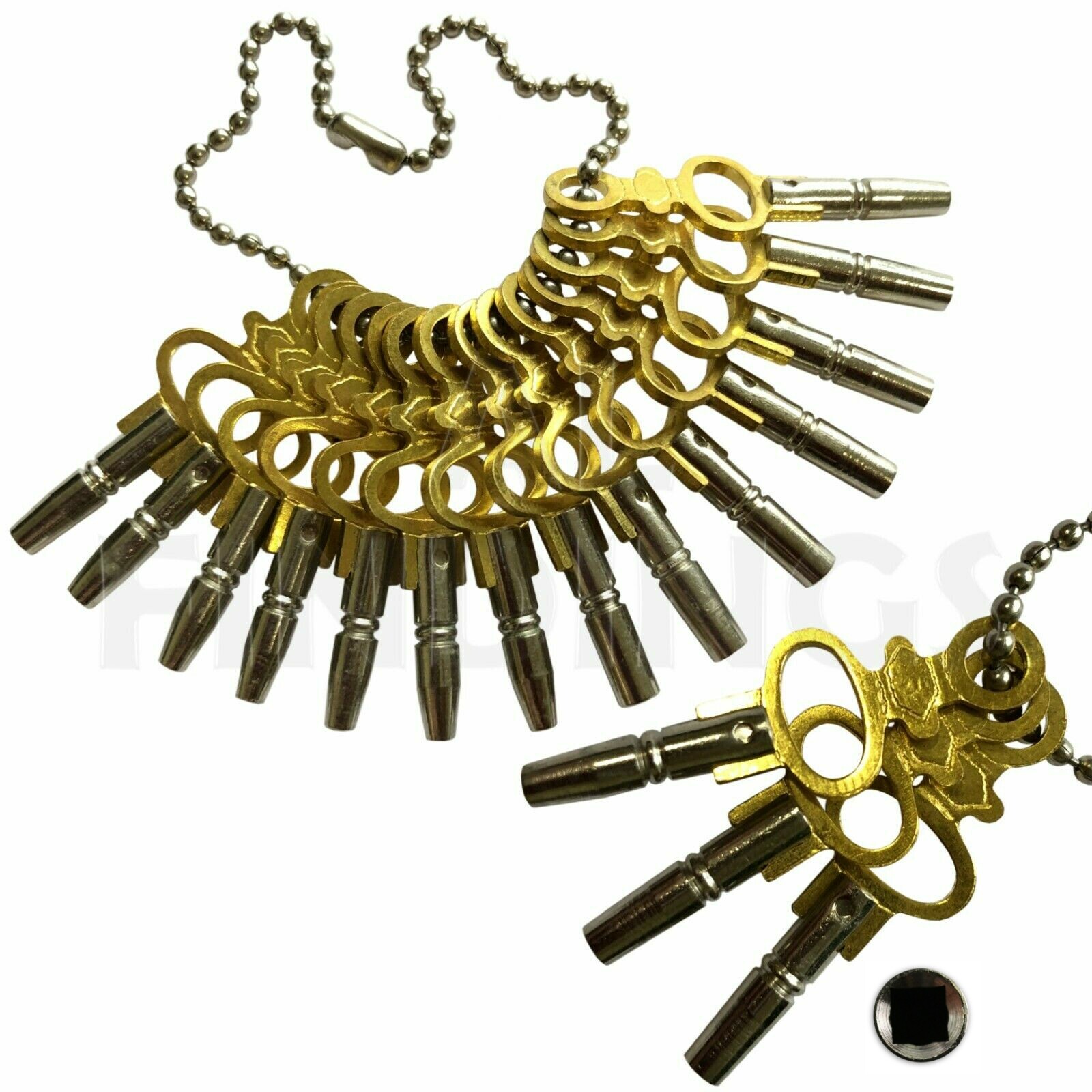 SET OF 14 POCKET WATCH KEYS SIZE 0012 TOOLS WINDER VINTAGE WINDER KEY