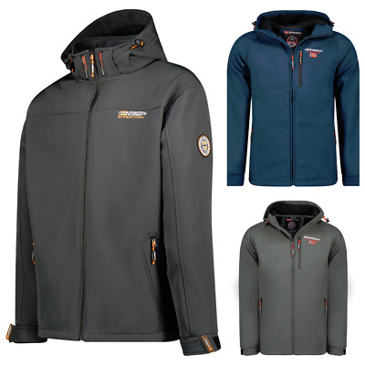Geographical Norway Herren Softshell Jacke Übergangsjacke Outdoor Kapuze
