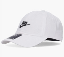Nike Men's Club Unstructured Futura Wash Cap White/Black FB5368-100 j