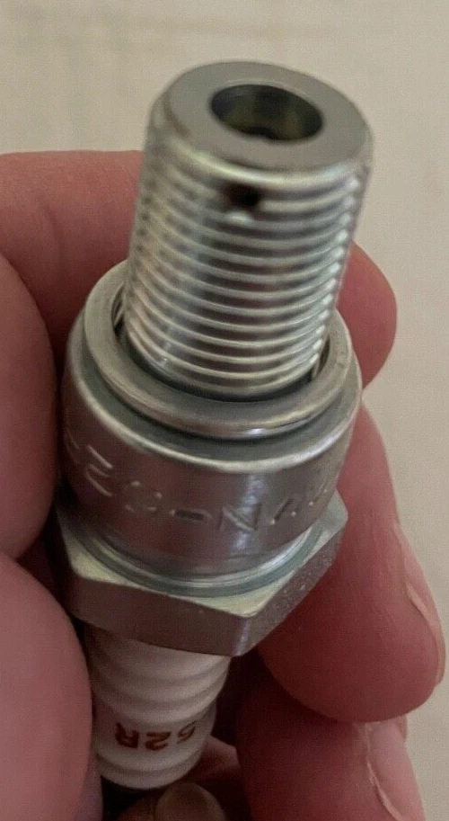 TWO 2 NOS Harley Davidson Spark Plugs 32304-65R N52R Sprint ERS 69-71 USA (557 - Image 4 of 4