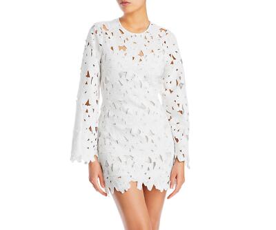 Rococo Sand Womens Open Back Lace Dress Natural Size Large