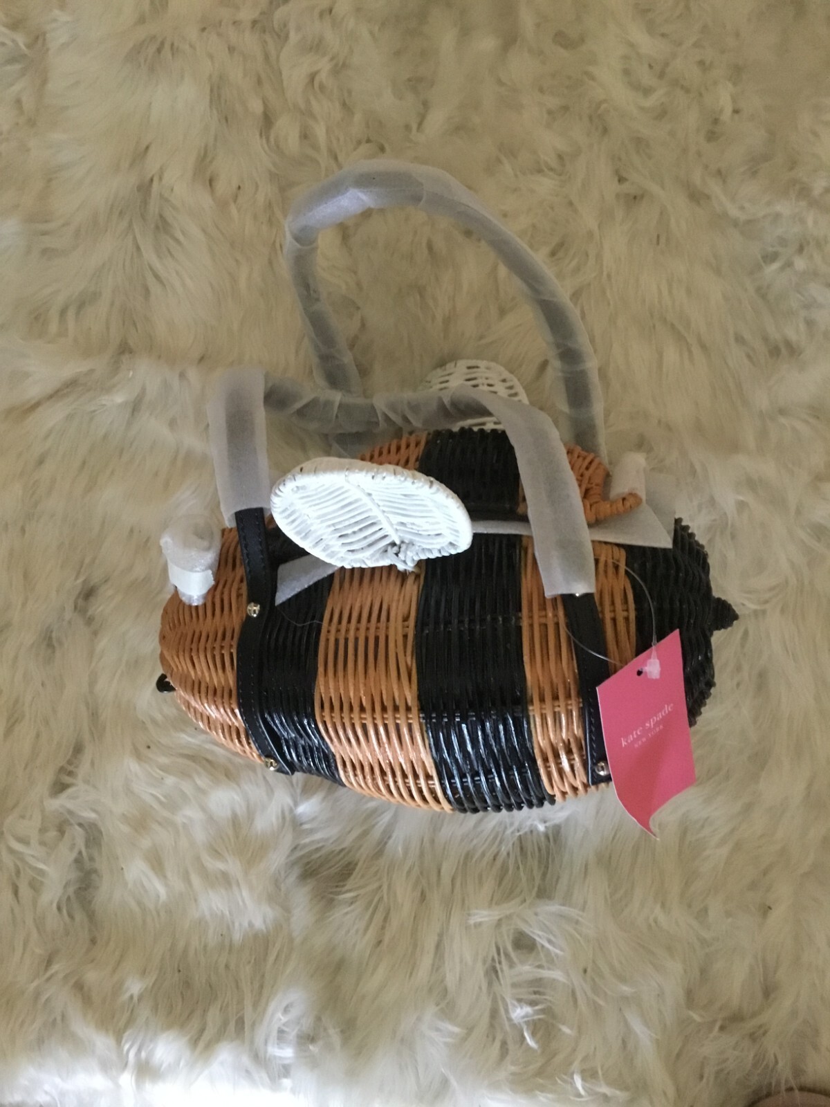 Kate Spade wicker bee bag New eBay