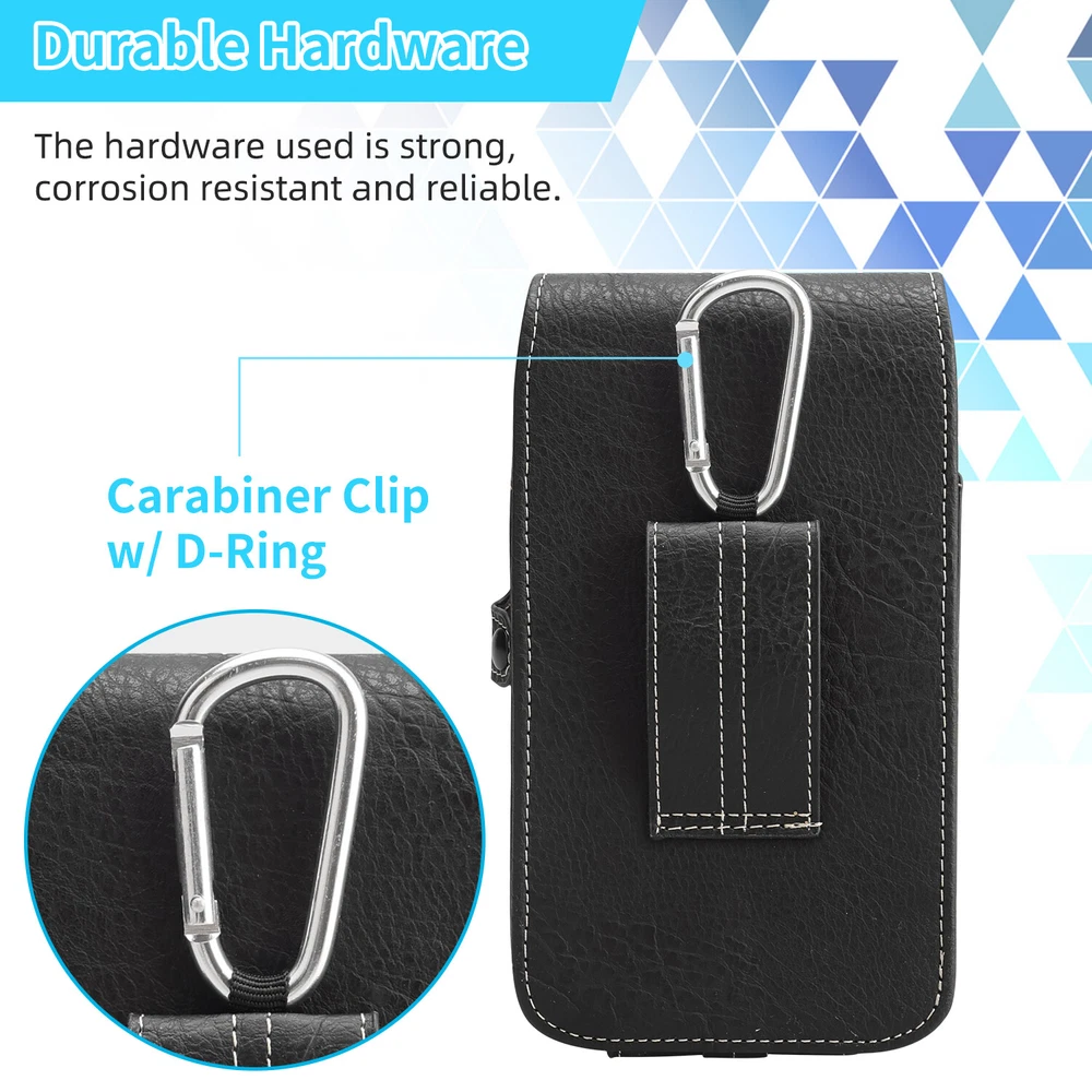 Tactical Waist Belt Bag with Metal Clip Holster for Cell Phone