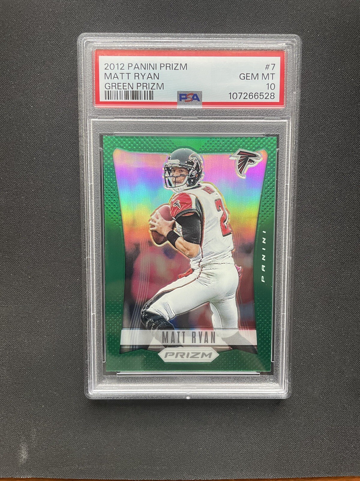2012 Panini Prizm Matt Ryan Green Prizm #7 PSA 10 Rare