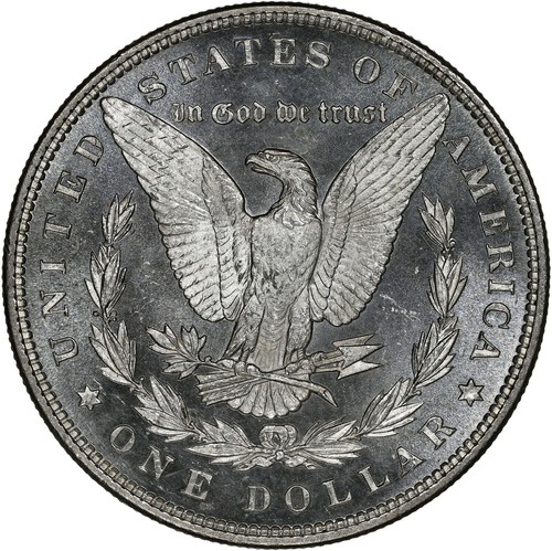 1885 Morgan MS63PL, Bright and shiny, NGC PhotoVision with light and dark Images - Picture 5 of 5