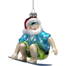 Kurt Adler Glass Beach Santa Christmas Tree Ornament