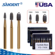 Dental Carbide Burs Trimming Finishing Polishing Egg Football FG 7404 7406 7408