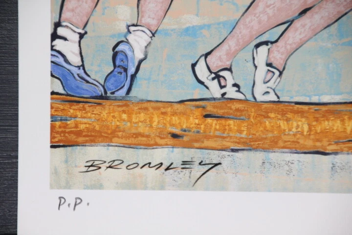 DAVID BROMLEY "On The Fence" Printers Proof Print PP 24cm x 27cm - image 2 of 3