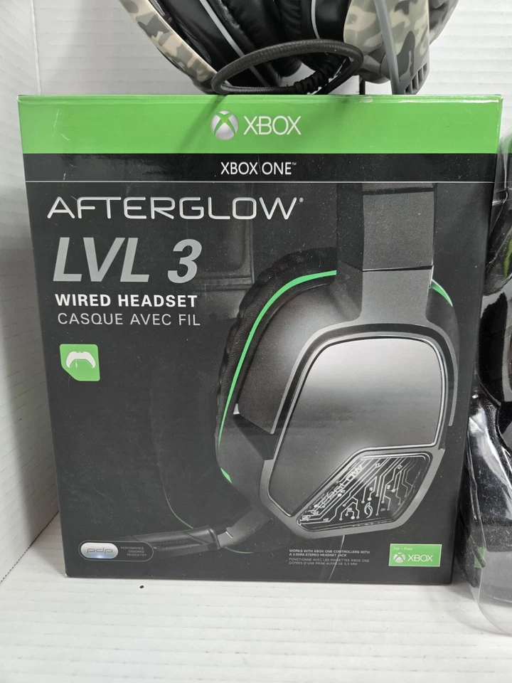 Afterglow LVL 3 Cuffie Cablate per Xbox One con Scatola Originale Nero Qtà 2 - Immagine 2 di 4