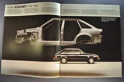 1982 Ford Escort Brochure L GL GLX GT Hatchback Sedan Wagon