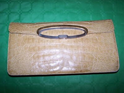 ECHT KROKODIL TASCHE VINTAGE 80ER JAHRE CROCODILE BAG 100% ORIGINAL MADE IN ITALY
