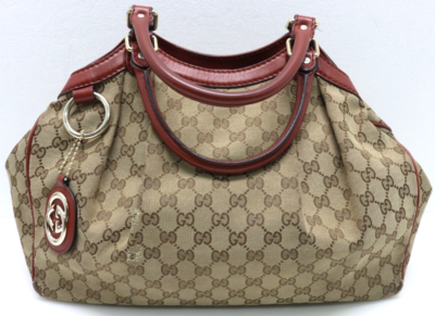未使用級✨ GUCCI Sukey スーキー GGキャンバス 2way バッグ GUCCI Sukey Tote Bag GG Beige Canvas & Red Leather Lining/Handle