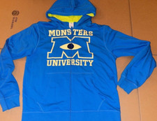 DISNEY PARKS MONSTERS INC UNIVERSITY HOODIE MENS SIZE XLARGE PRE-OWNED