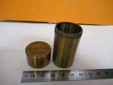EMPTY BAUSCH LOMB BRASS OBJECTIVE CANISTER MICROSCOPE PART AS PICTURED Y1-A-40