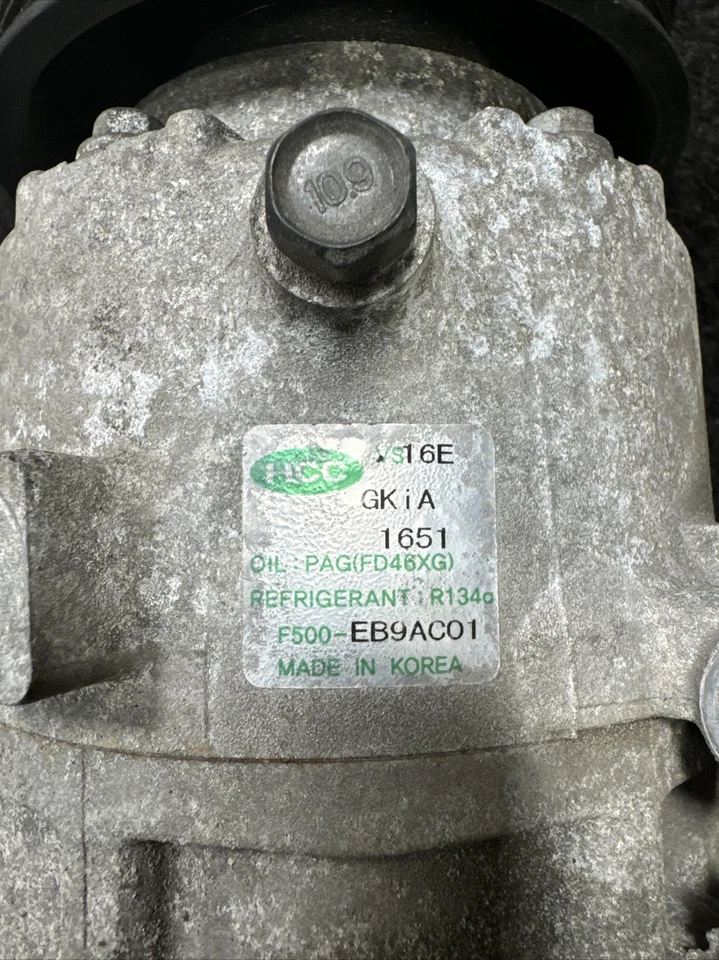 2012 Hyundai Sonata 2,4 л двигатель компрессор переменного тока OEM F500-EB9AC01 - Изображение 2 из 4