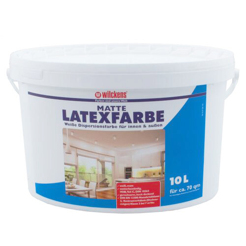 Wilckens Latexfarbe Farbe matt innen/außen weiß 10l (3,88€/1l) - Bild 1 von 1