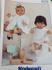 Stylecraft Knitting Pattern 4539  Doll Outfits 14"