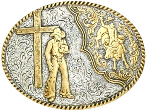 VSA | Virgins Saints & Angels Paloma Cross Buckle in Gold  display picture 2