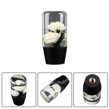 Jdm 10cm Vip Clear White Real Flowers Manual Gear Stick Shift Knob Lever Shifter Jdm 10cm Vip Clear White Real Flowers Manual Gear Stick Shift Knob Lever Shifter